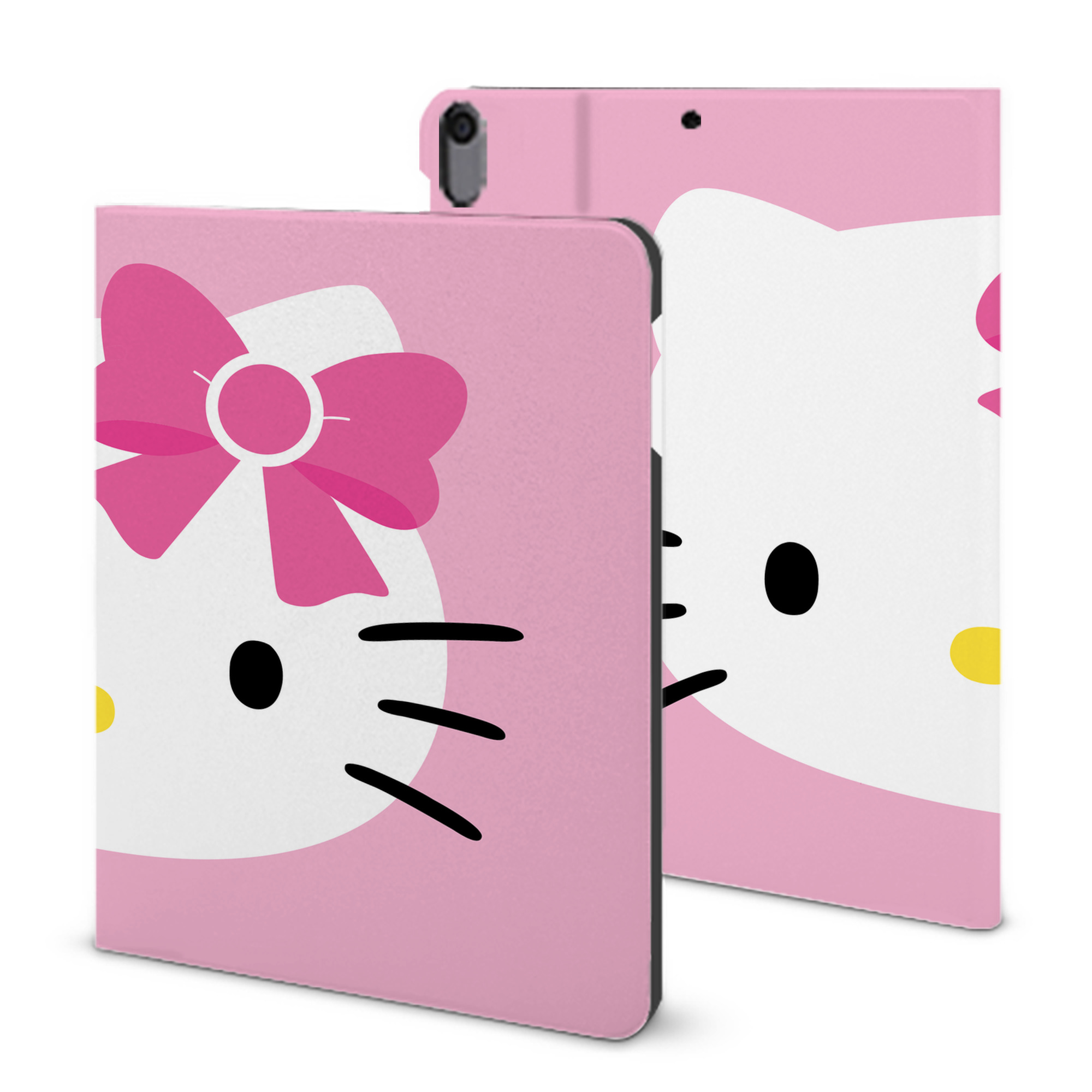 （画像用） Hello Kitty ハローキティ IPad ケース ブック型 PUレザー TPU 耐衝撃 軽量 薄型 ペン収納なし 全面保護 IPad 各モデル対応